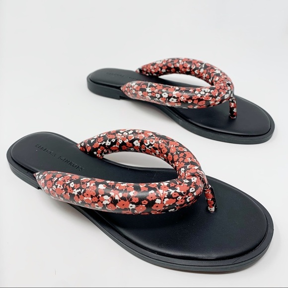 NEW! Rebecca Minkoff Senet Flip Flop in Red Floral - Picture 1 of 8